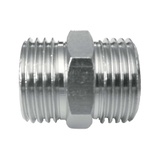 Double straight fitting for multilayer pipe