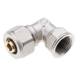 Female elbow fitting with 1 adapter