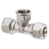 Female T fitting with 2 adapters
