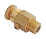 Purging valve with brass cap