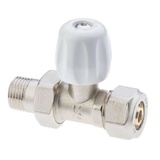 Straight ball valve 1 adapter for multilayer pipe
