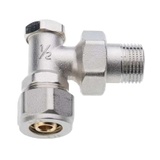Angled lockshield 1 adapter for multilayer pipe
