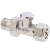 Straight ball valve 1 adapter for multilayer pipe