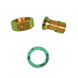 Set with nut, hexagonal tail and fasit fiber gasket