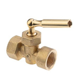 Female/female pressure gauge holder cock