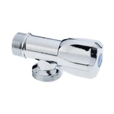 Chromed undersink angled tap