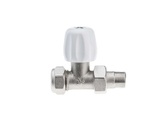Double-tight straight valve for copper pipe