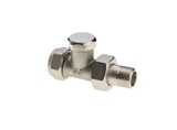 Double-tight straight lockshield for copper tube nickel-plated