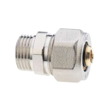 Raccordo dritto maschio tubo multistrato 1 adattatore montato