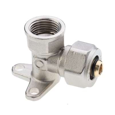 Raccordo angolo con flangia 1 adattatore montato
